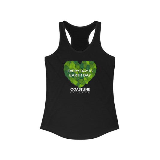 Coastline "Every Day Is Earth Day" Women's Ideal Racerback Tank