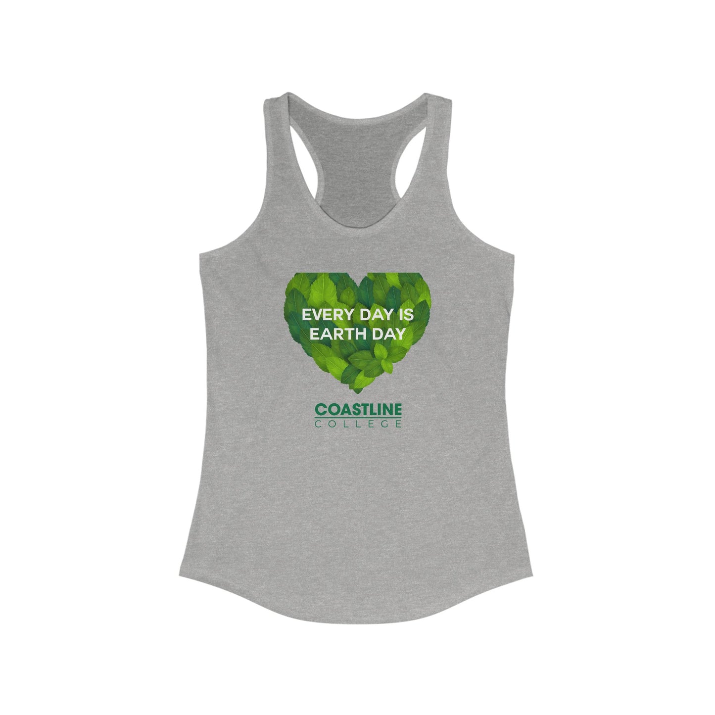 Coastline "Every Day Is Earth Day" Women's Ideal Racerback Tank
