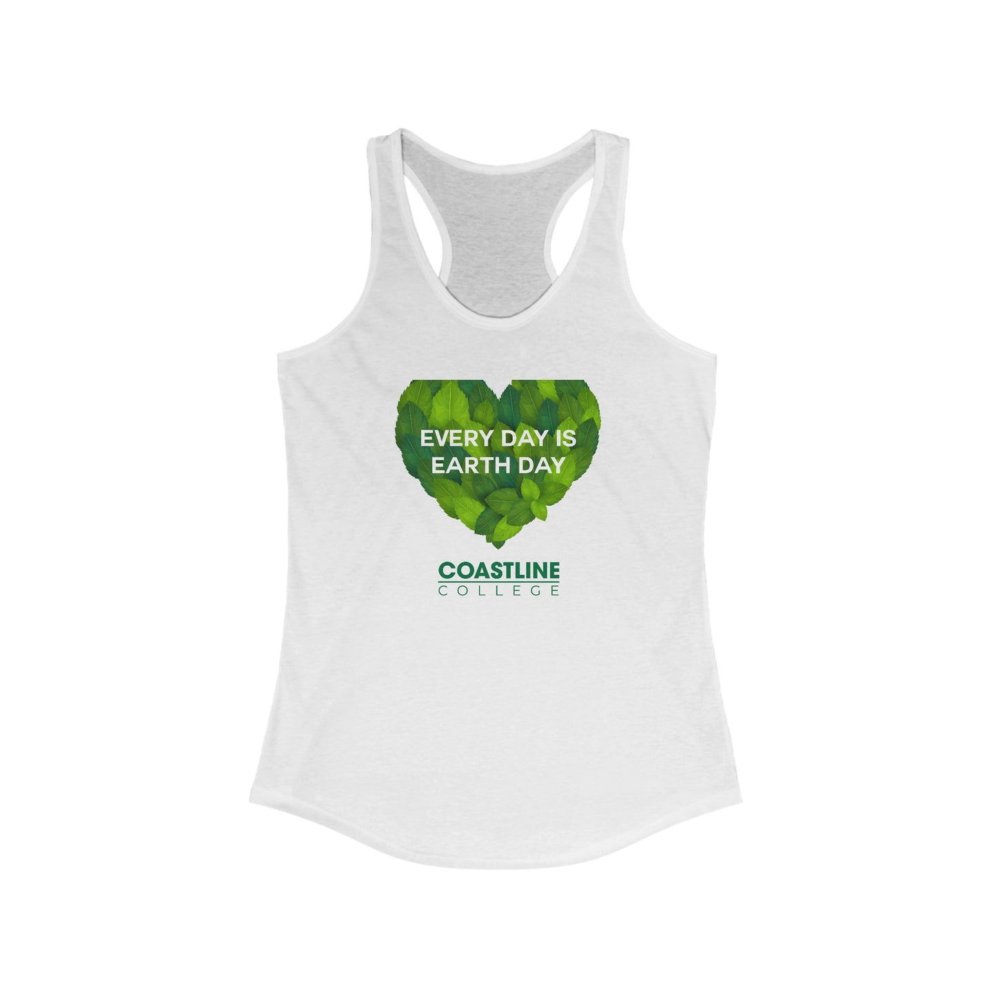 Coastline "Every Day Is Earth Day" Women's Ideal Racerback Tank