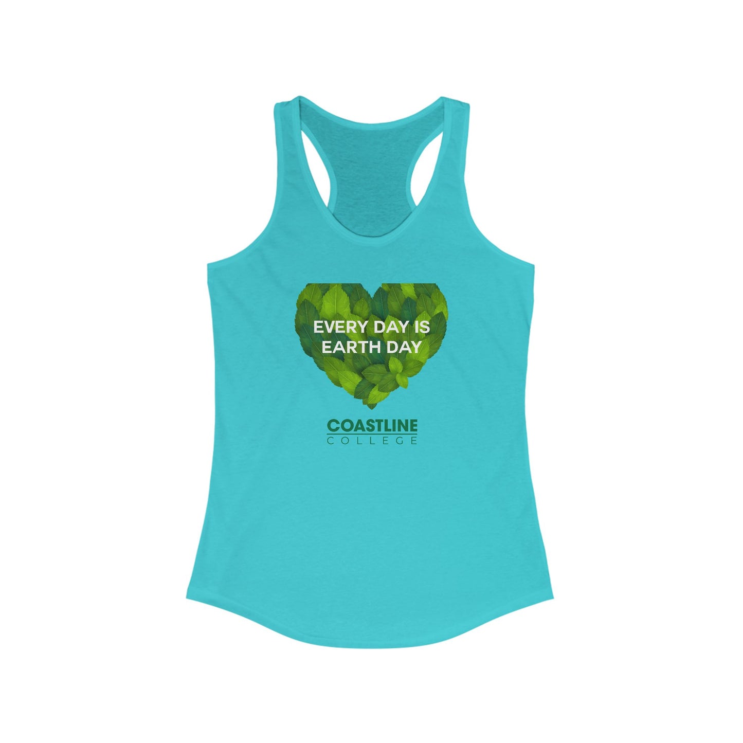 Coastline "Every Day Is Earth Day" Women's Ideal Racerback Tank