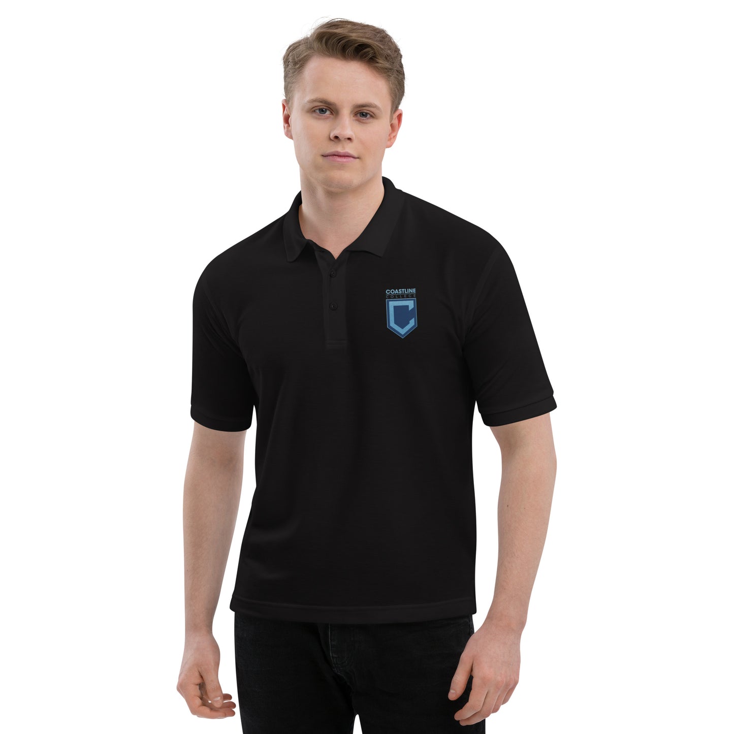 Shield Logo Unisex Premium Polo - Dark Colors