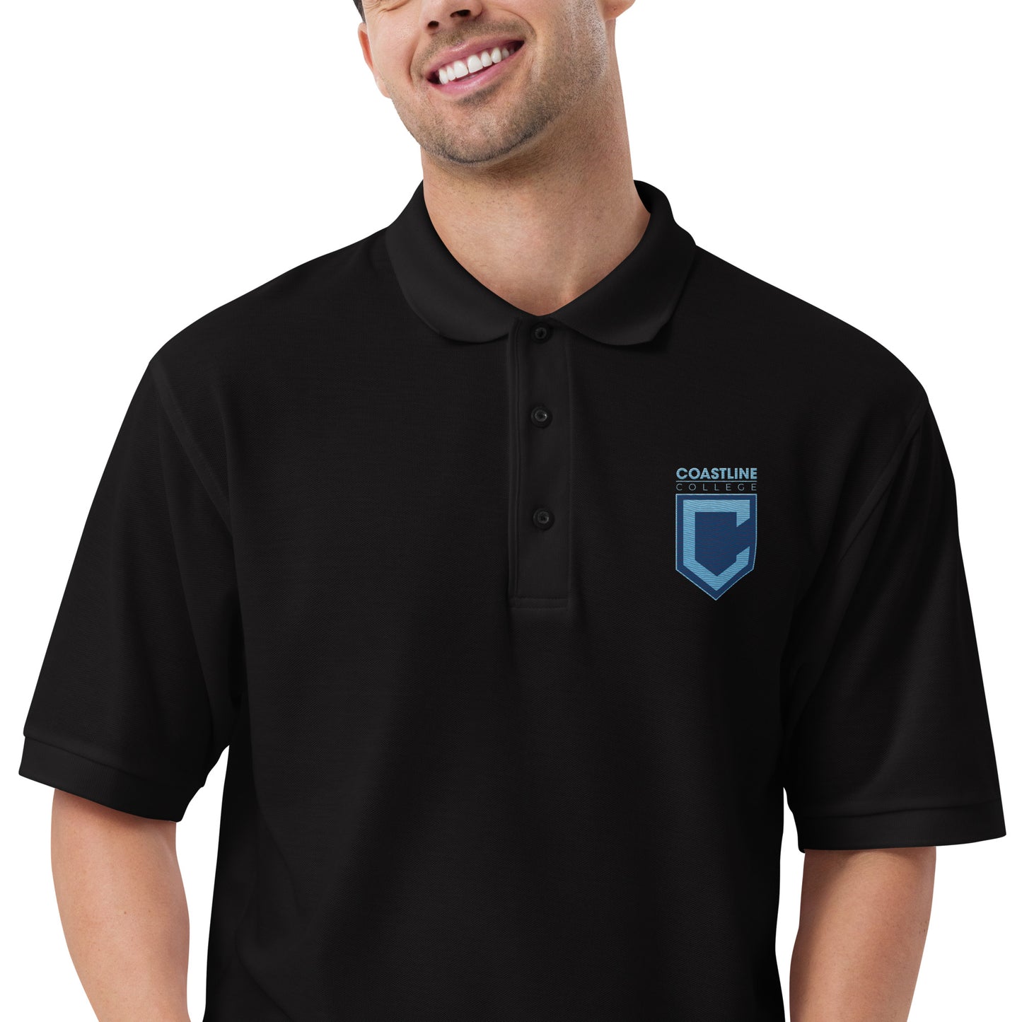 Shield Logo Unisex Premium Polo - Dark Colors