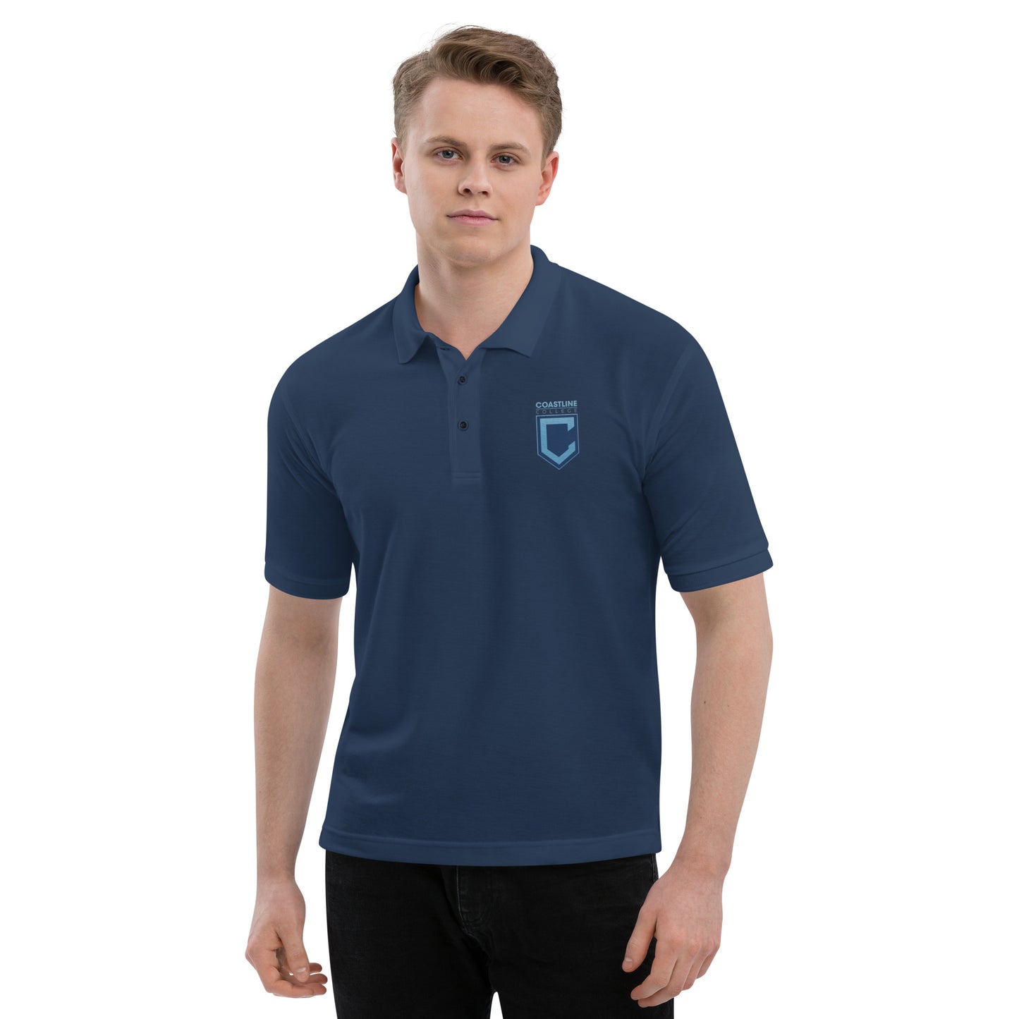 Shield Logo Unisex Premium Polo - Dark Colors