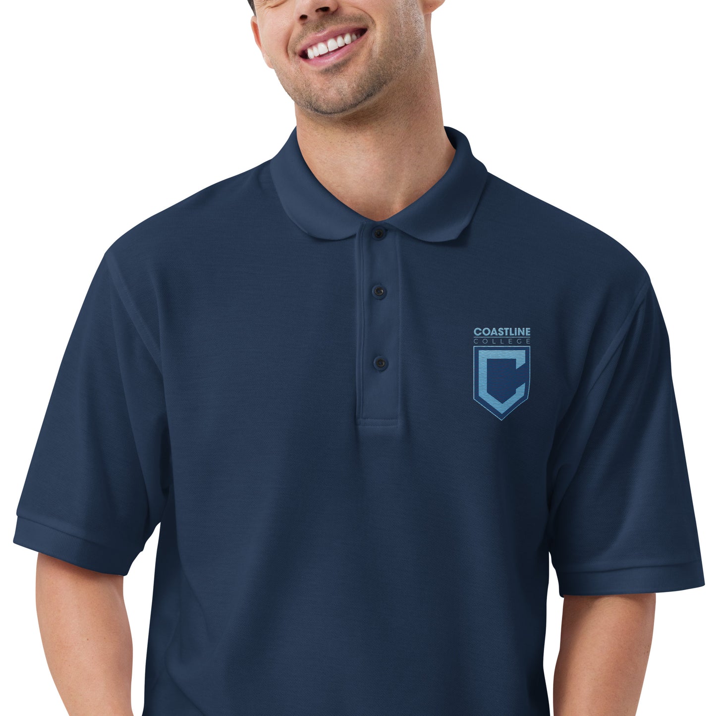 Shield Logo Unisex Premium Polo - Dark Colors