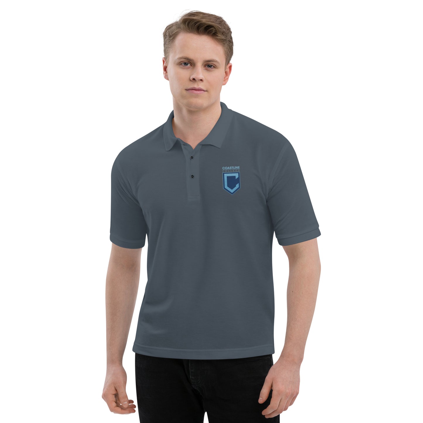 Shield Logo Unisex Premium Polo - Dark Colors