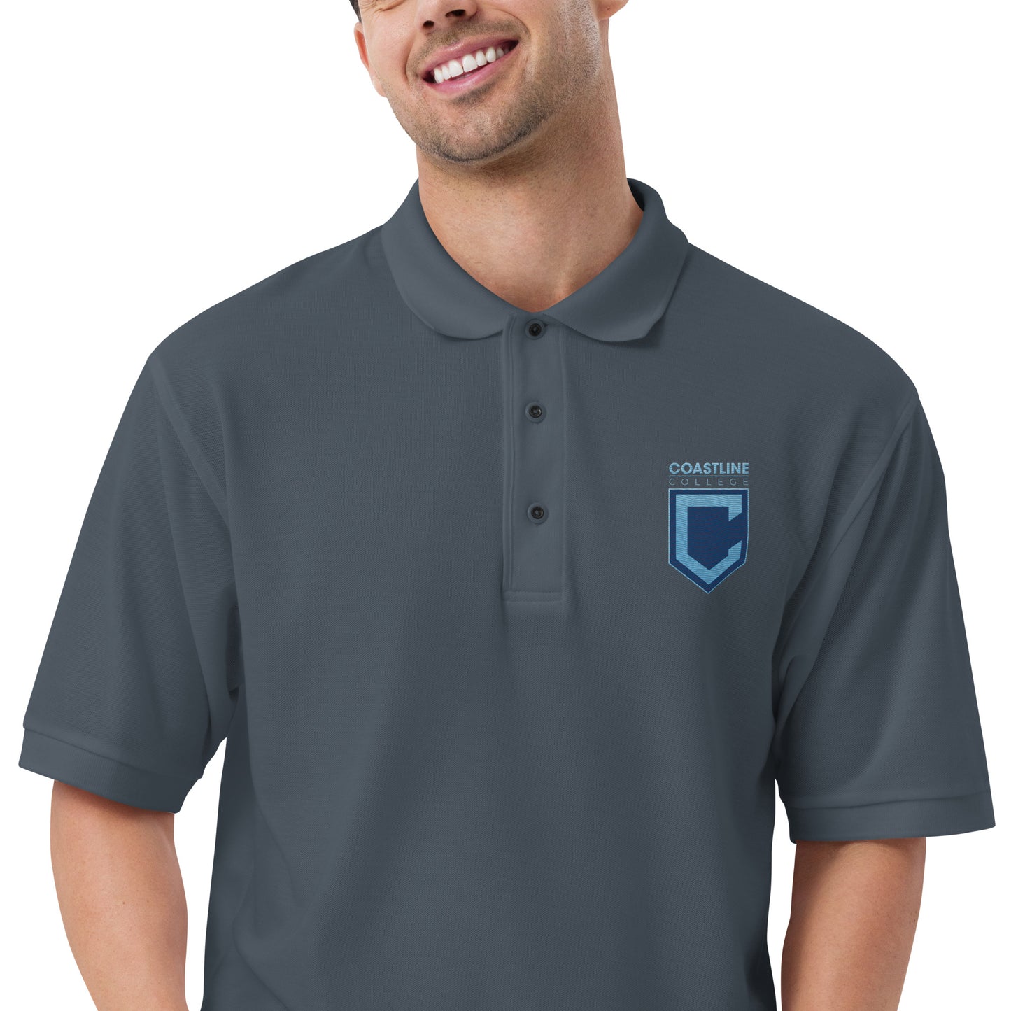 Shield Logo Unisex Premium Polo - Dark Colors