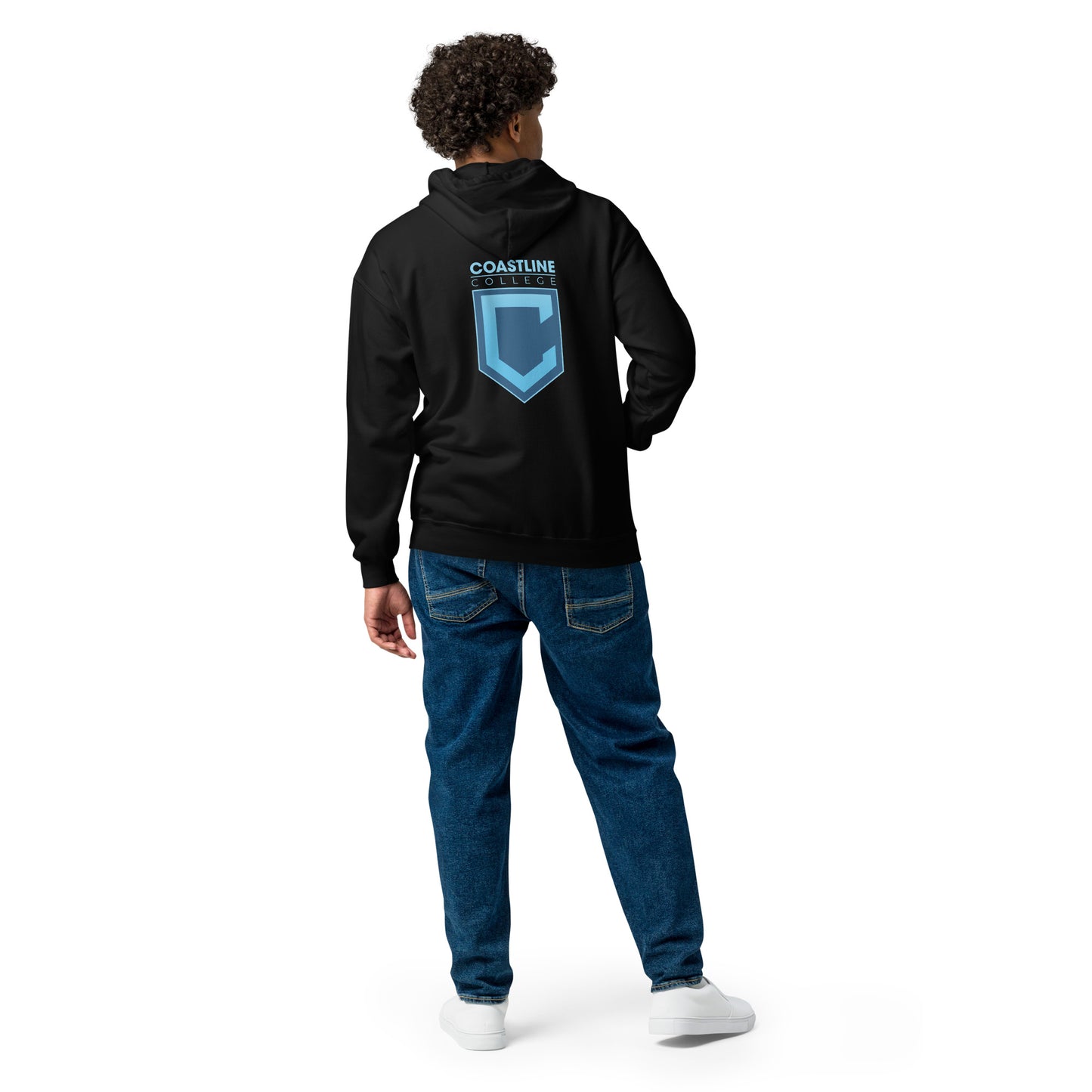 Shield Logo Unisex Heavy Blend Zip Hoodie - Dark Colors