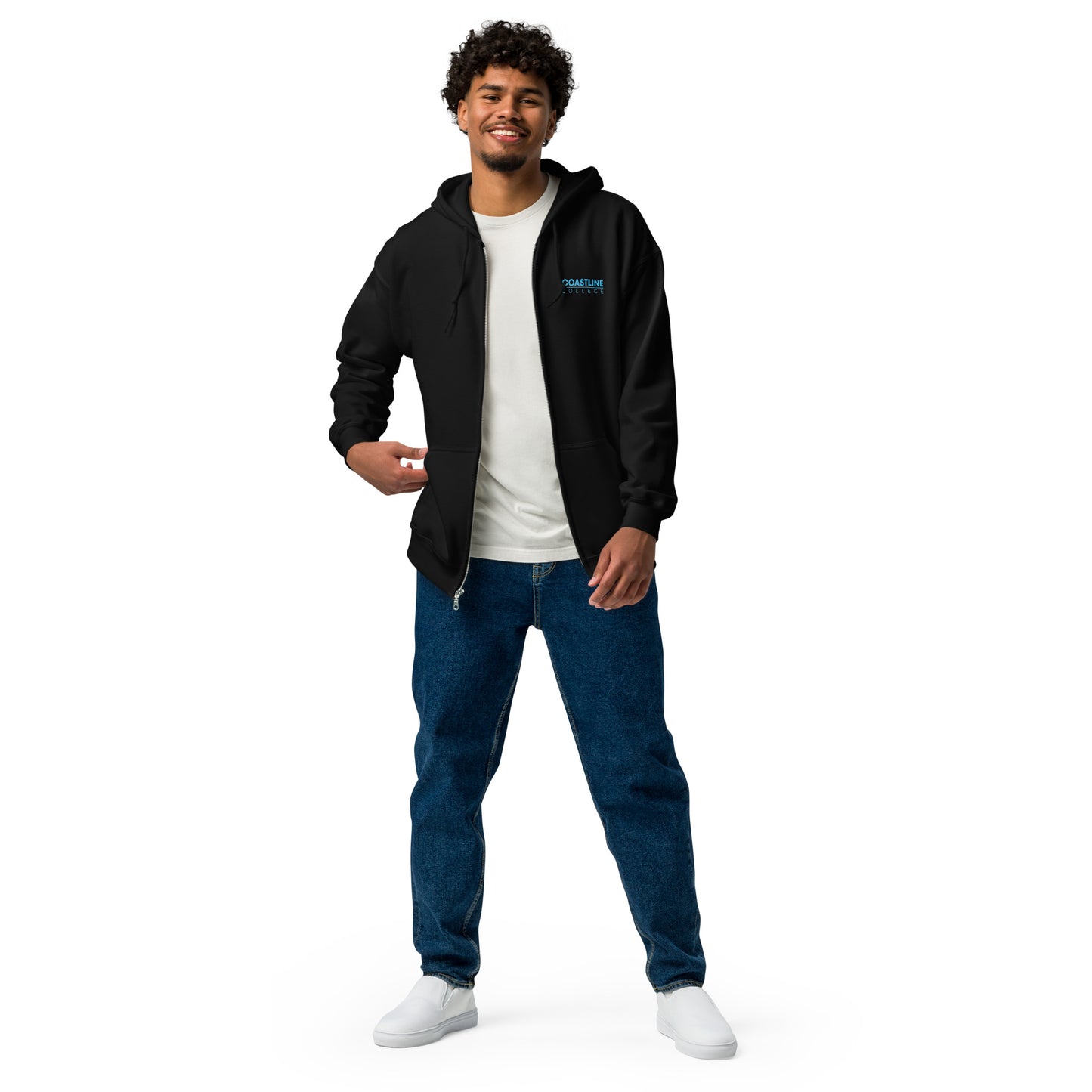 Shield Logo Unisex Heavy Blend Zip Hoodie - Dark Colors