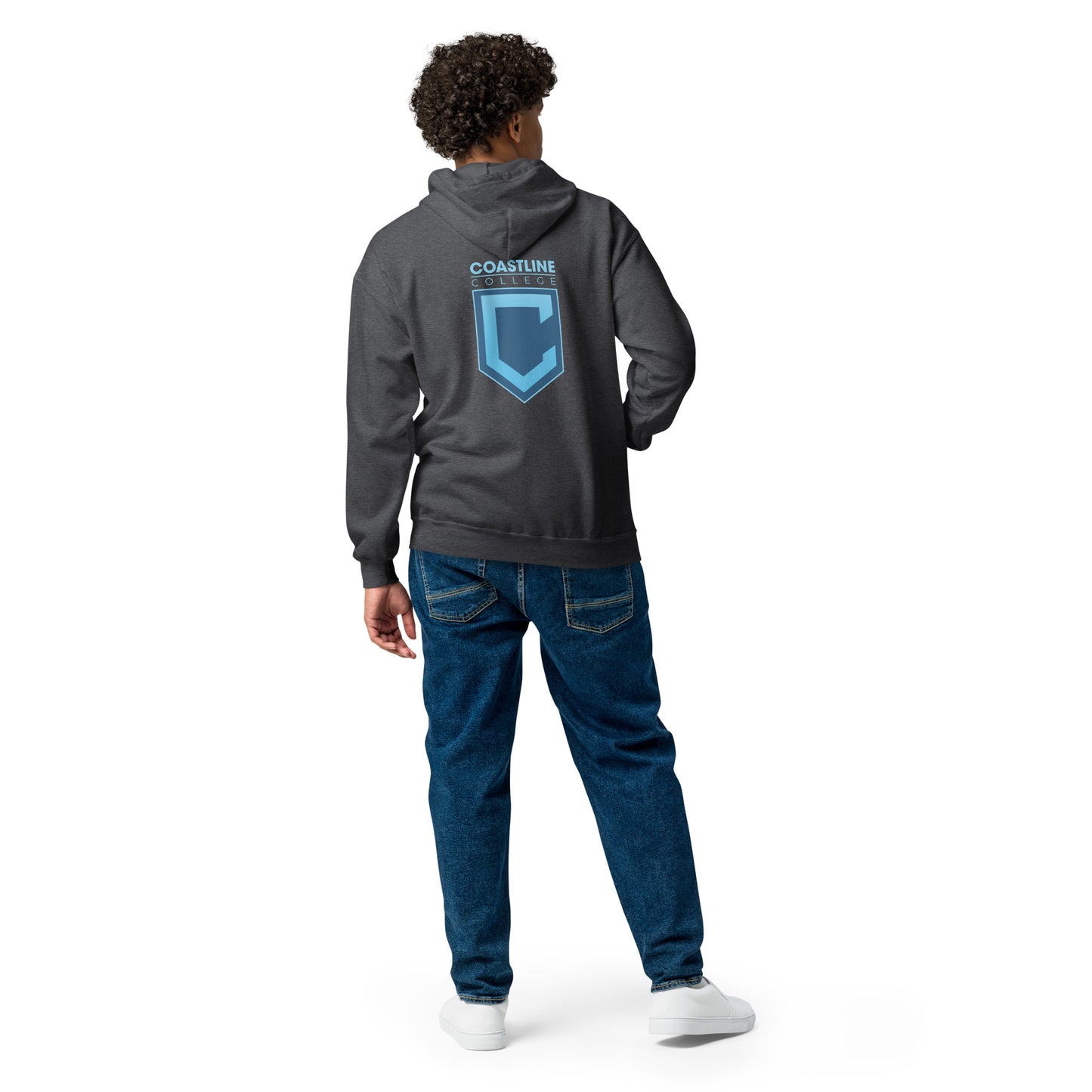 Shield Logo Unisex Heavy Blend Zip Hoodie - Dark Colors