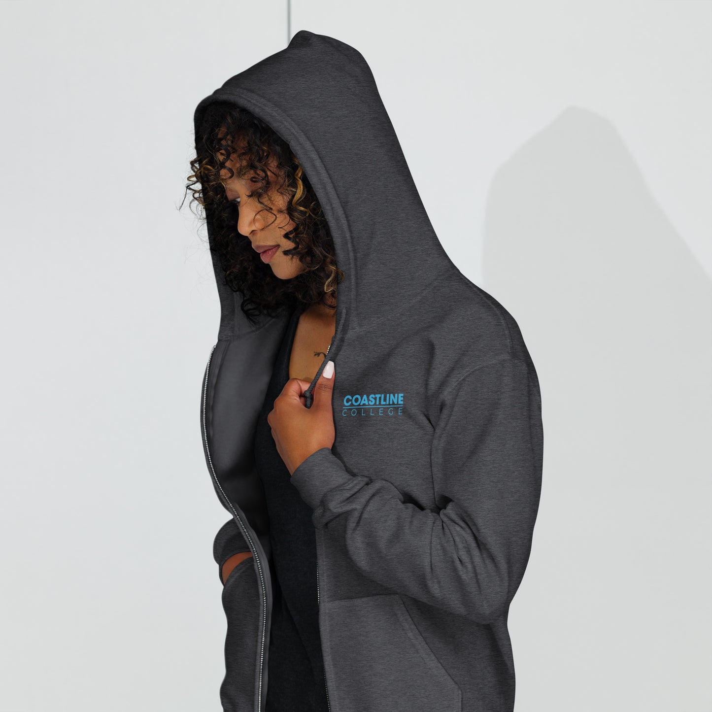 Shield Logo Unisex Heavy Blend Zip Hoodie - Dark Colors