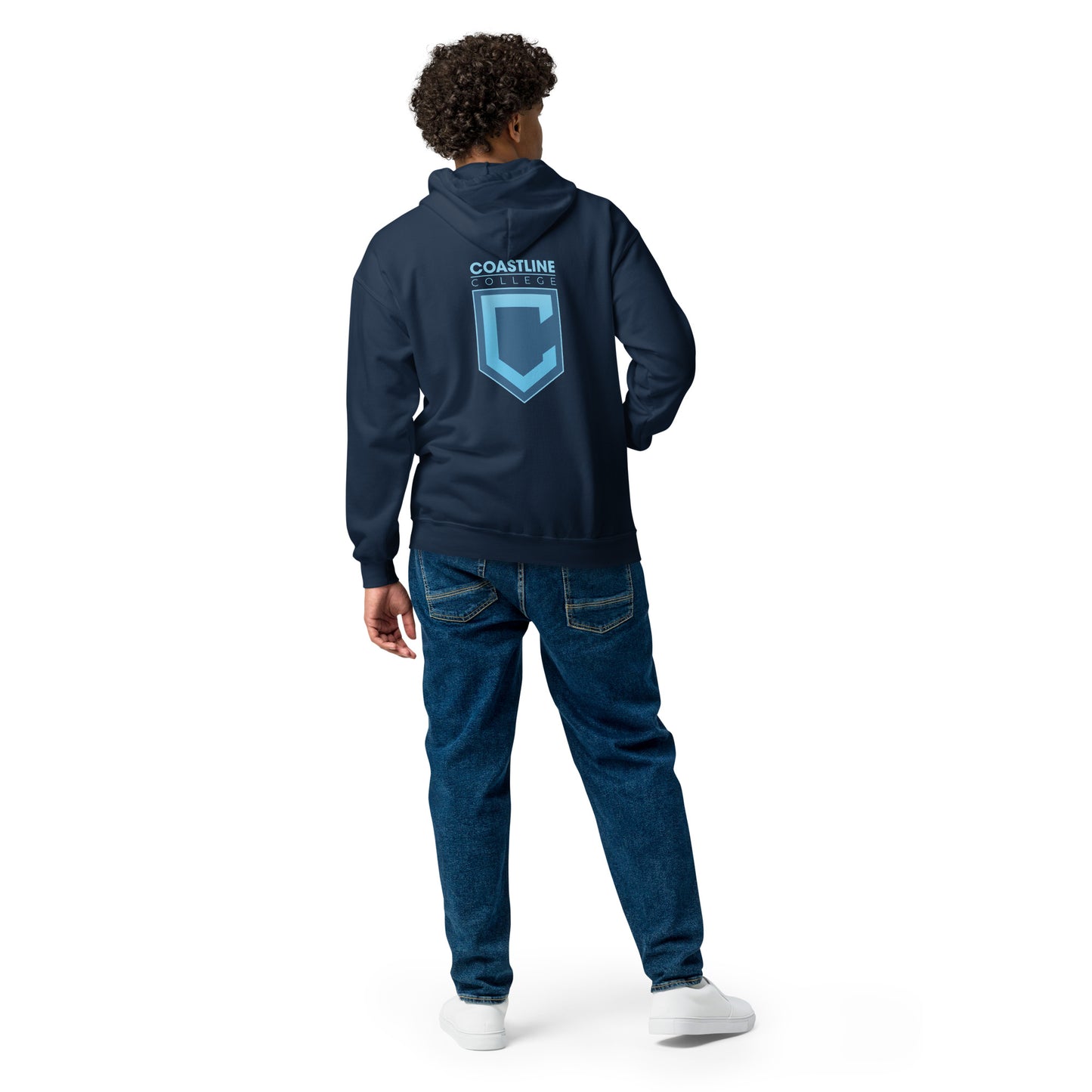 Shield Logo Unisex Heavy Blend Zip Hoodie - Dark Colors