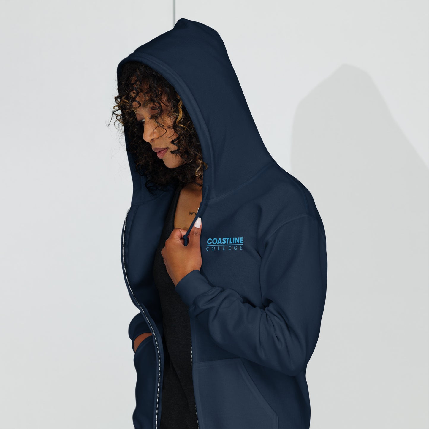 Shield Logo Unisex Heavy Blend Zip Hoodie - Dark Colors
