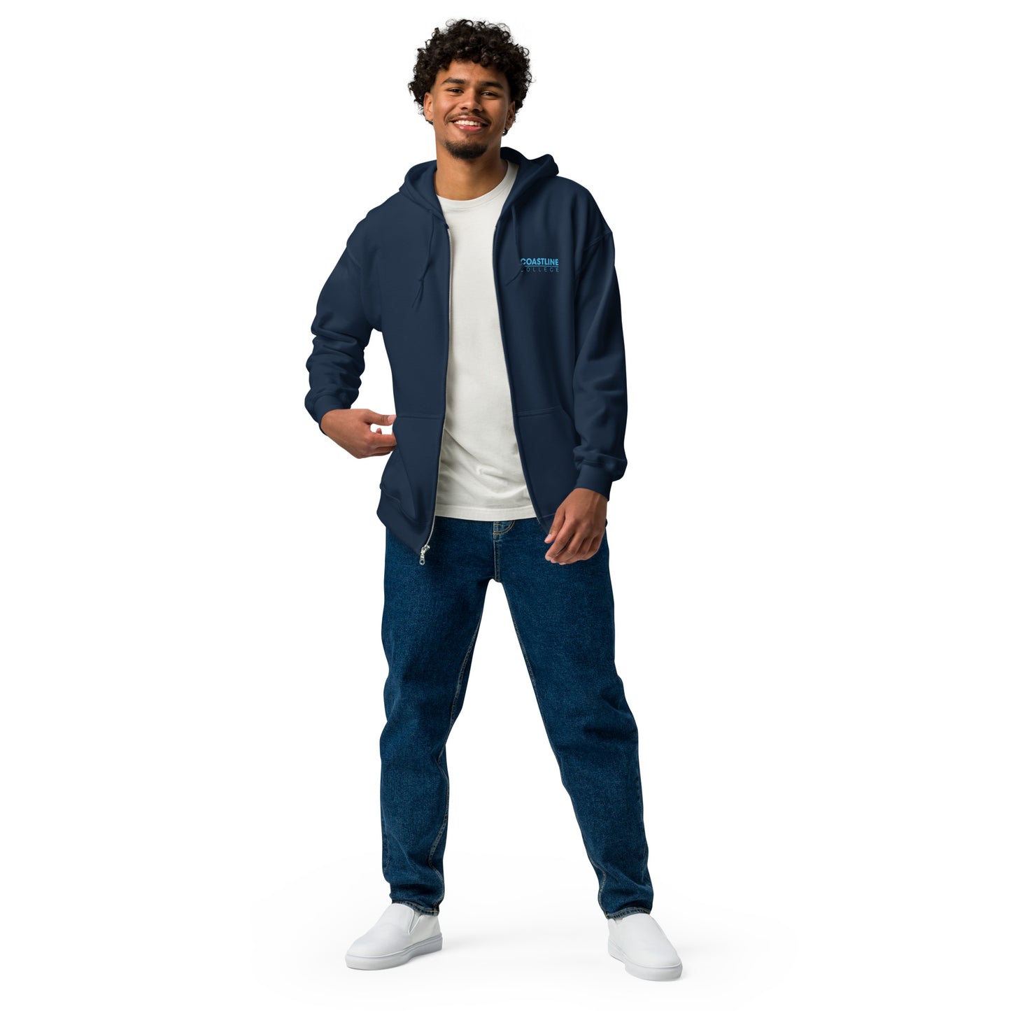 Shield Logo Unisex Heavy Blend Zip Hoodie - Dark Colors