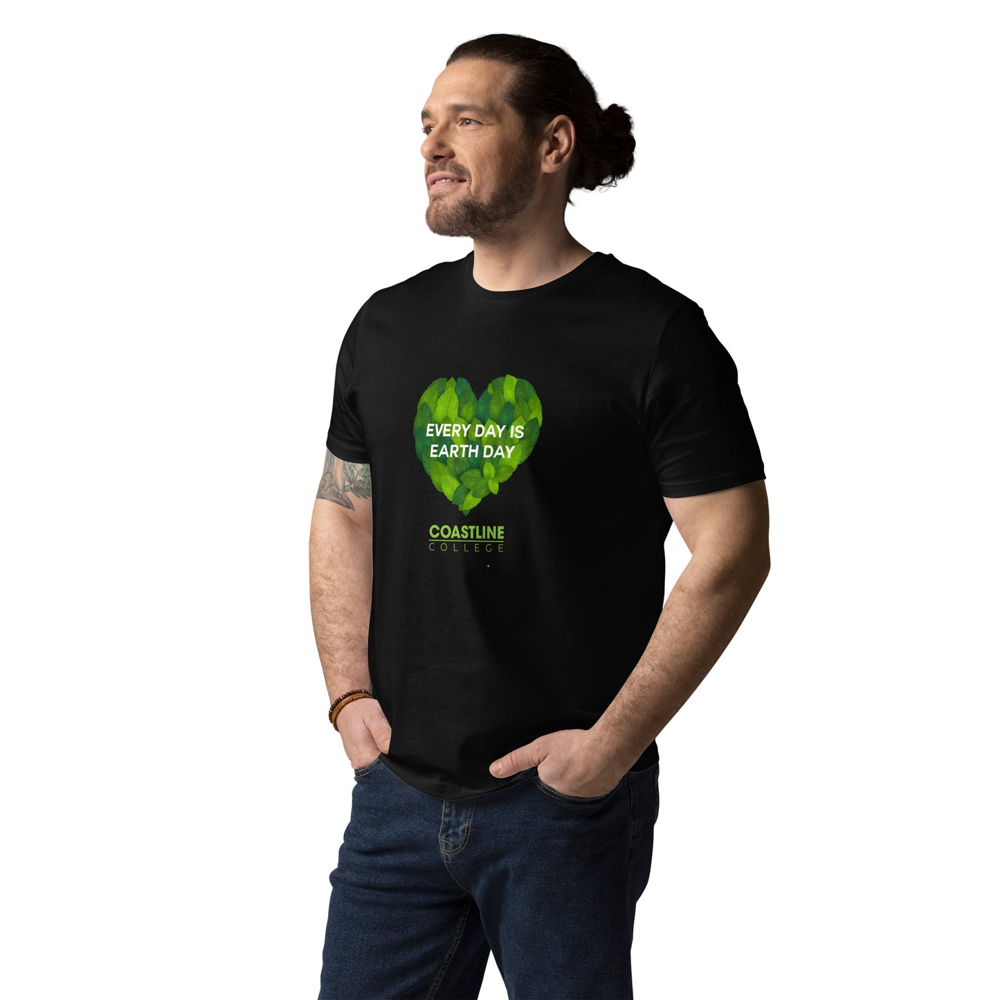 Coastline "Every Day is Earth Day" Unisex Organic Cotton T-Shirt - Dark Colors