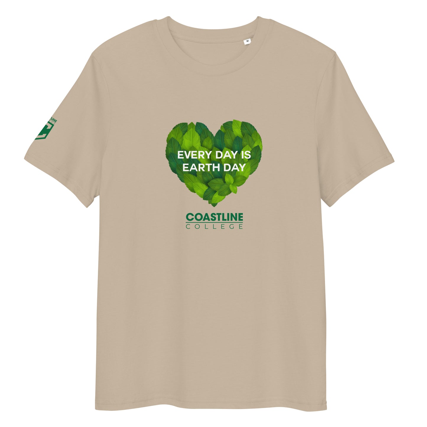 Coastline "Every Day is Earth Day" Unisex Organic Cotton T-Shirt - Light Colors