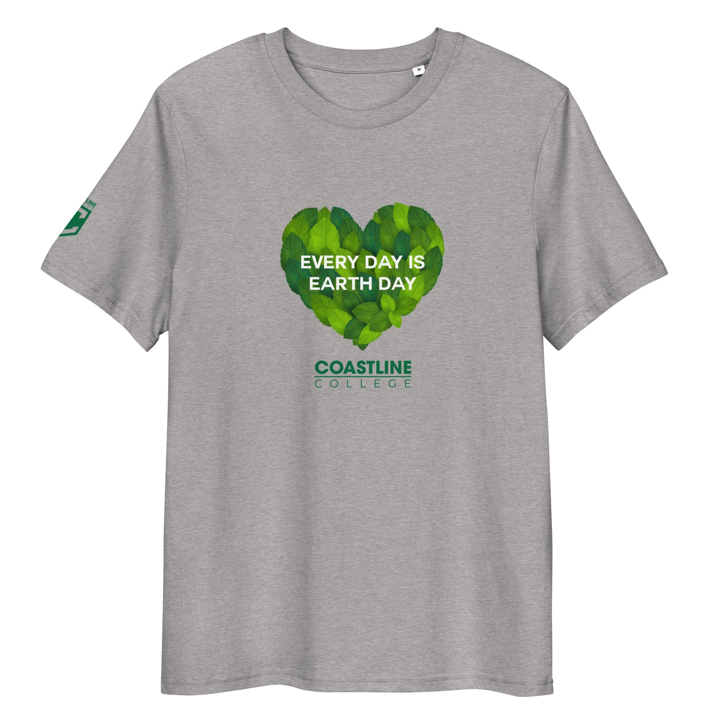 Coastline "Every Day is Earth Day" Unisex Organic Cotton T-Shirt - Light Colors