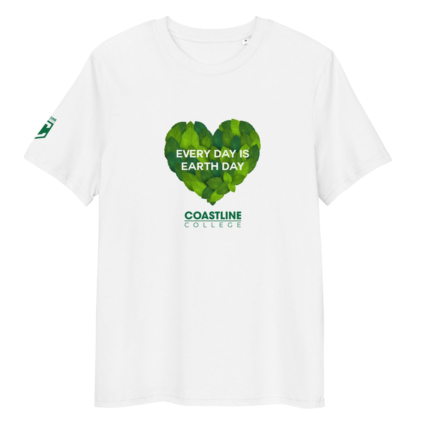 Coastline "Every Day is Earth Day" Unisex Organic Cotton T-Shirt - Light Colors