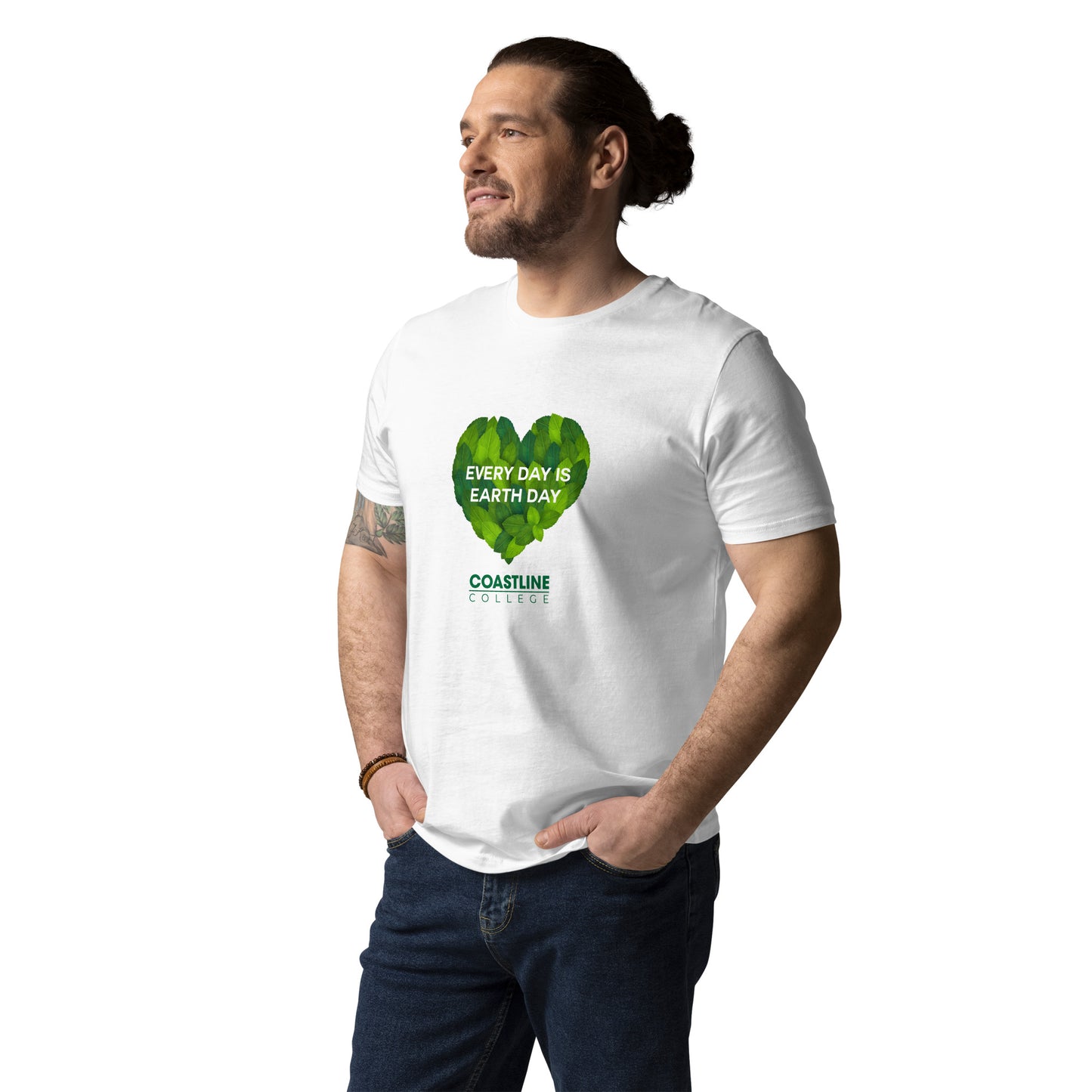 Coastline "Every Day is Earth Day" Unisex Organic Cotton T-Shirt - Light Colors