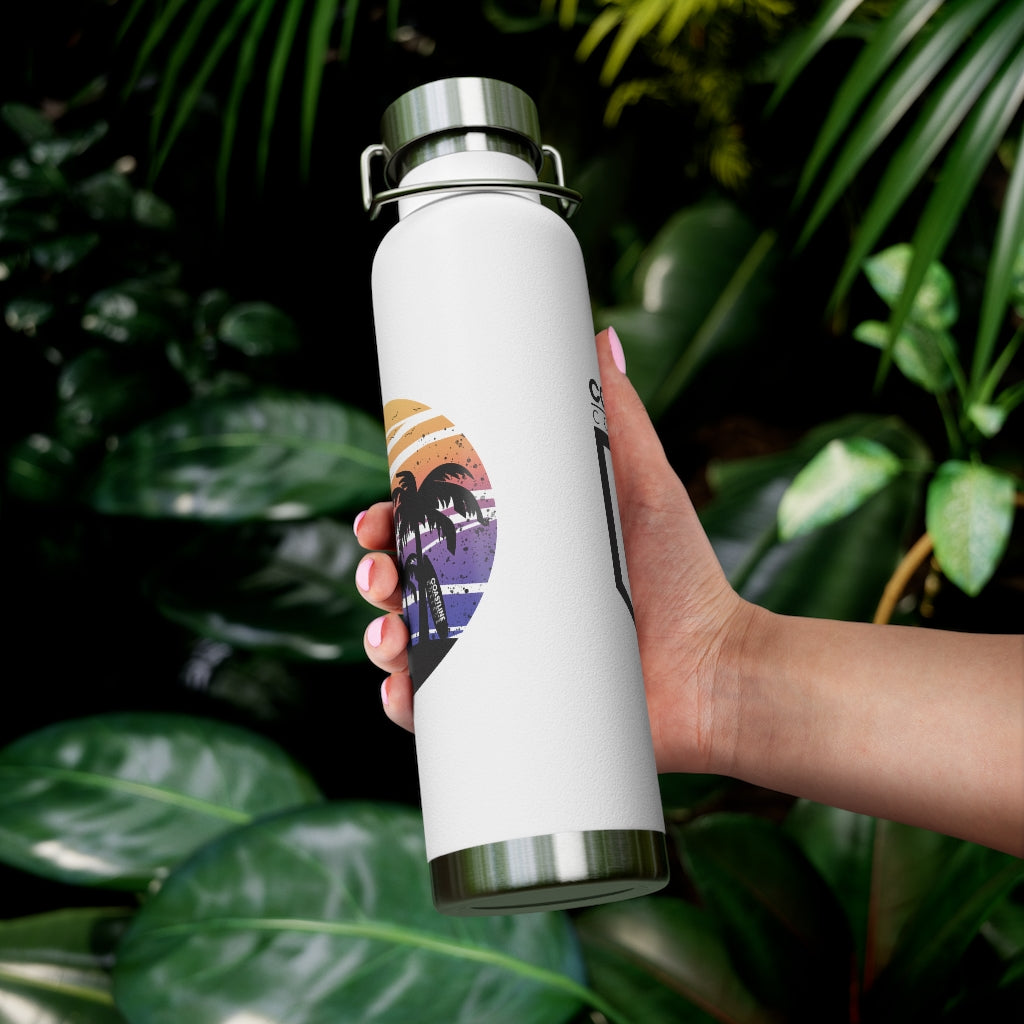Coastline Summertime Sunset Copper Vacuum Insulated Bottle, 22oz