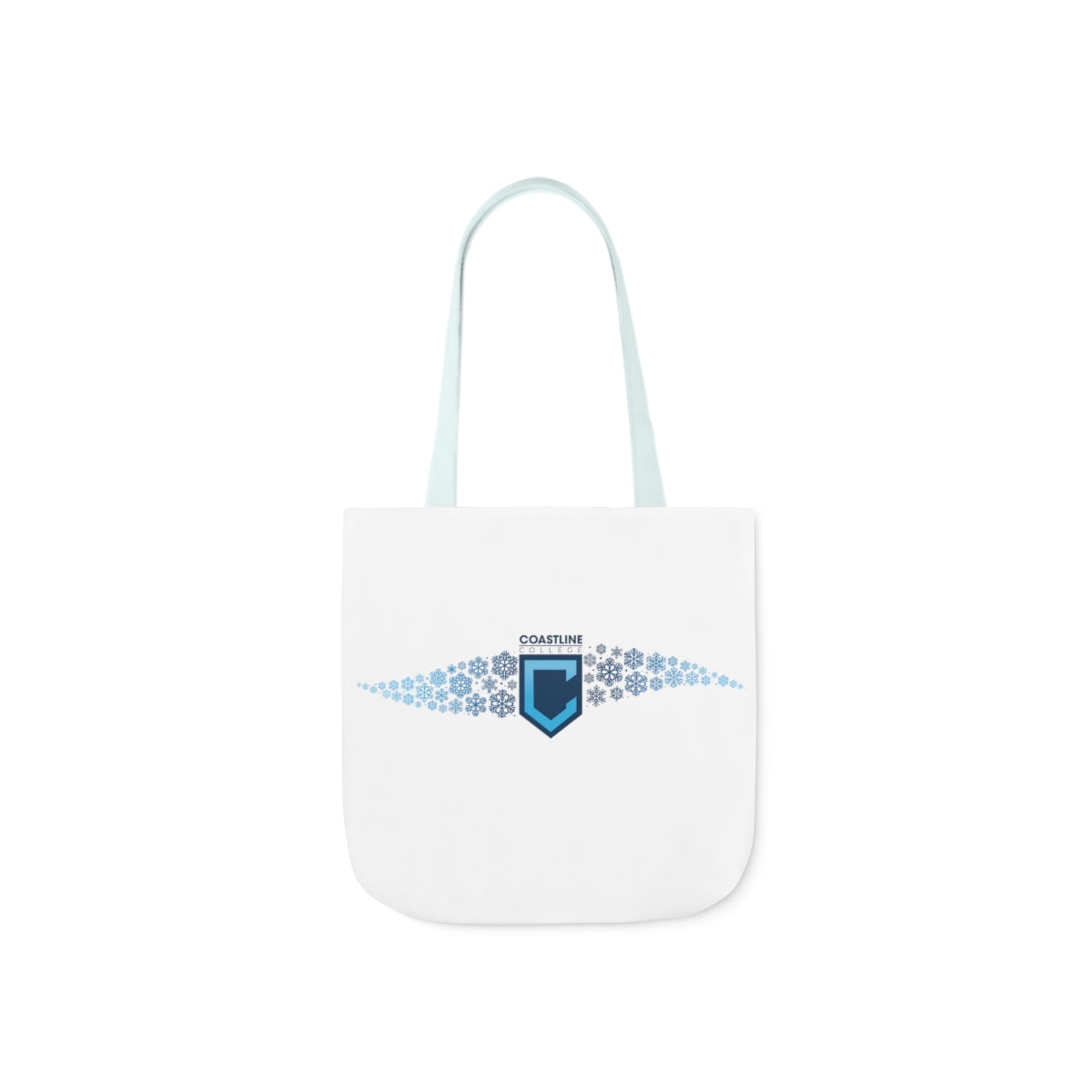 Coastline Winter Wave Polyester Canvas Tote Bag