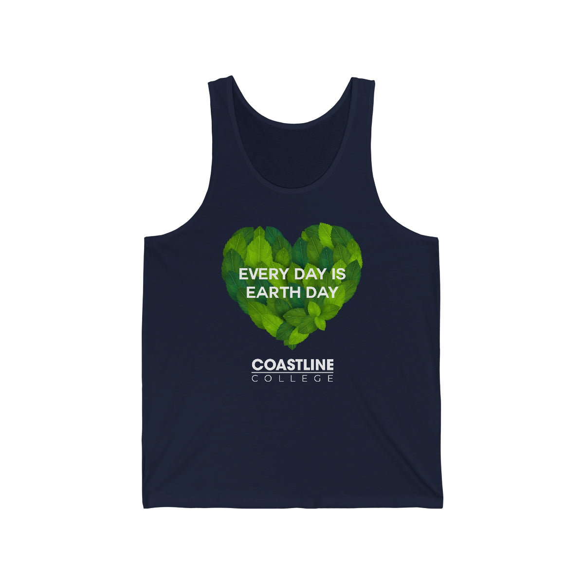 Coastline "Every Day is Earth Day" Unisex Jersey Tank
