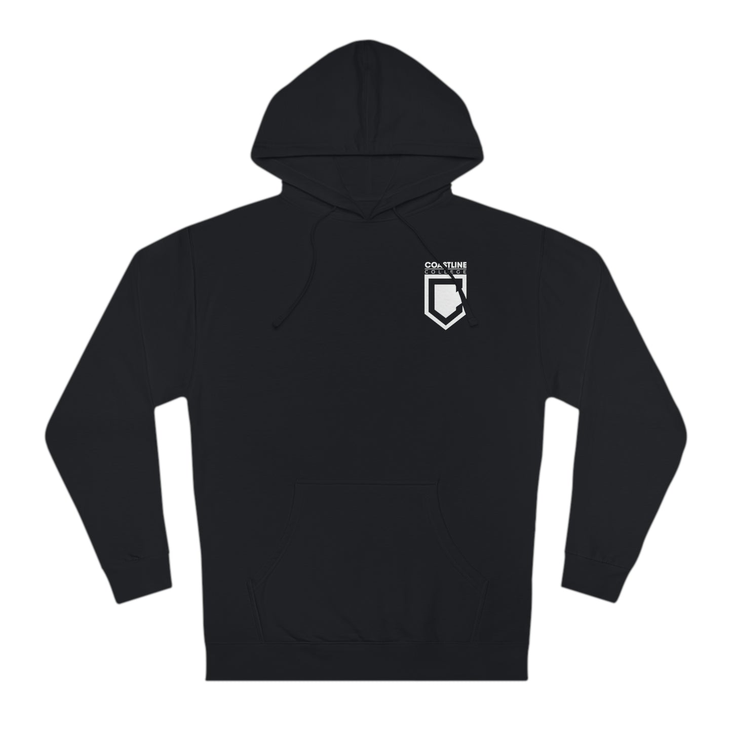 Copy of Coastline Veterans Resource Center Black Camo Unisex Hooded Sweatshirt - Back Logo