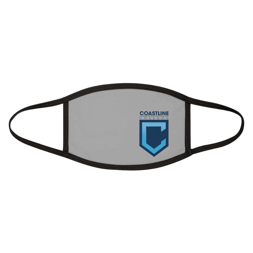 Shield Logo Mixed-Fabric Face Mask -Gray