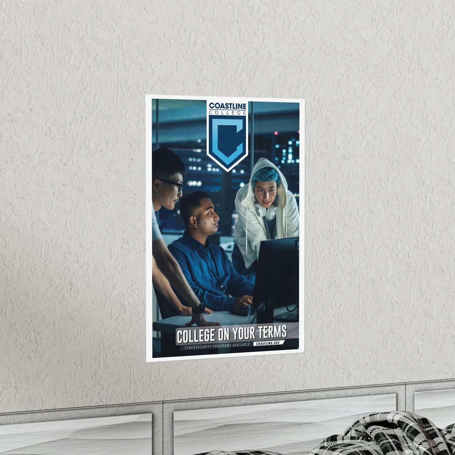 Coastline Cybersecurity Premium Matte Vertical Poster