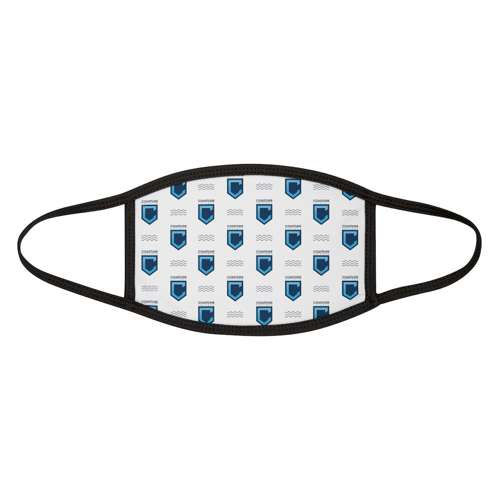 Shield Logo with Waves Mixed-Fabric Face Mask