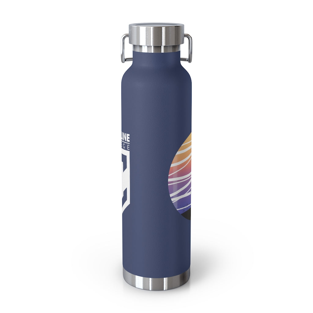 Coastline Summertime Sunset Copper Vacuum Insulated Bottle, 22oz