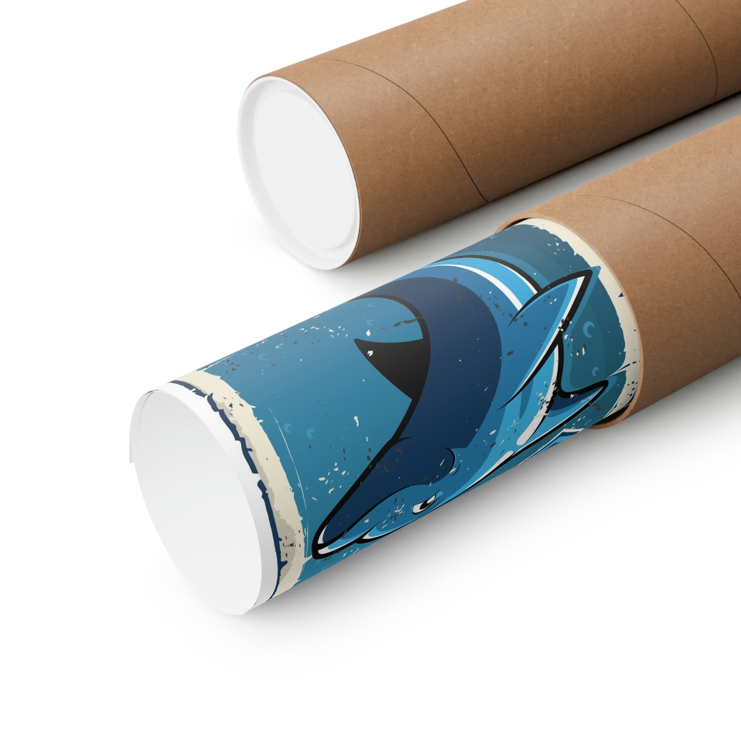Coastline Dolphins Premium Matte Vertical Poster