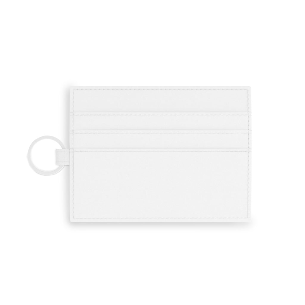 Coastline Summertime Sunset Saffiano Leather Card Holder
