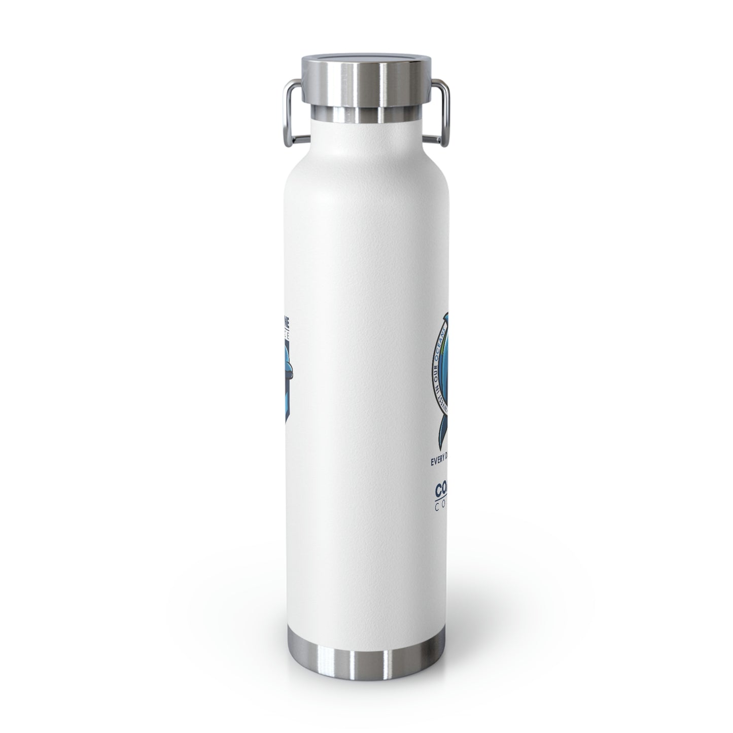 Fin Invest In Our Oceans Copper Vacuum Insulated Bottle, 22oz
