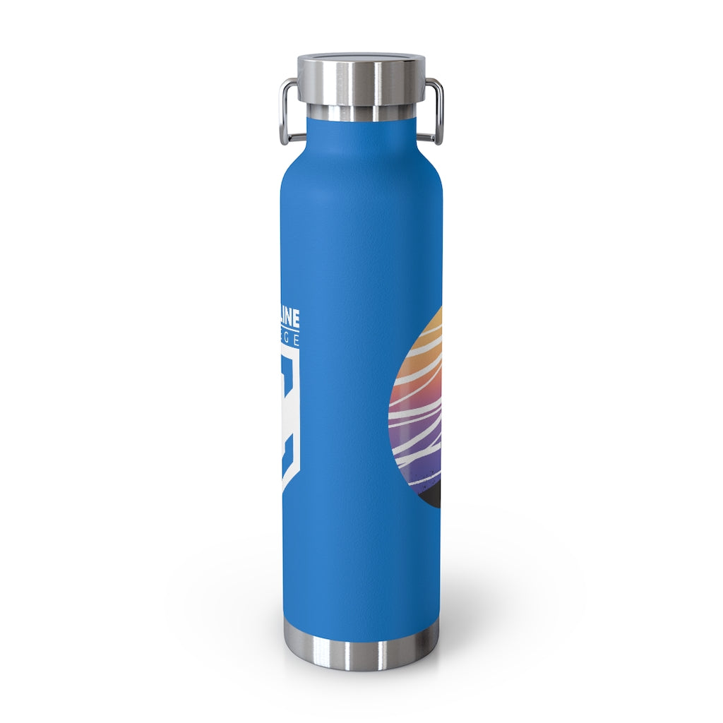 Coastline Summertime Sunset Copper Vacuum Insulated Bottle, 22oz