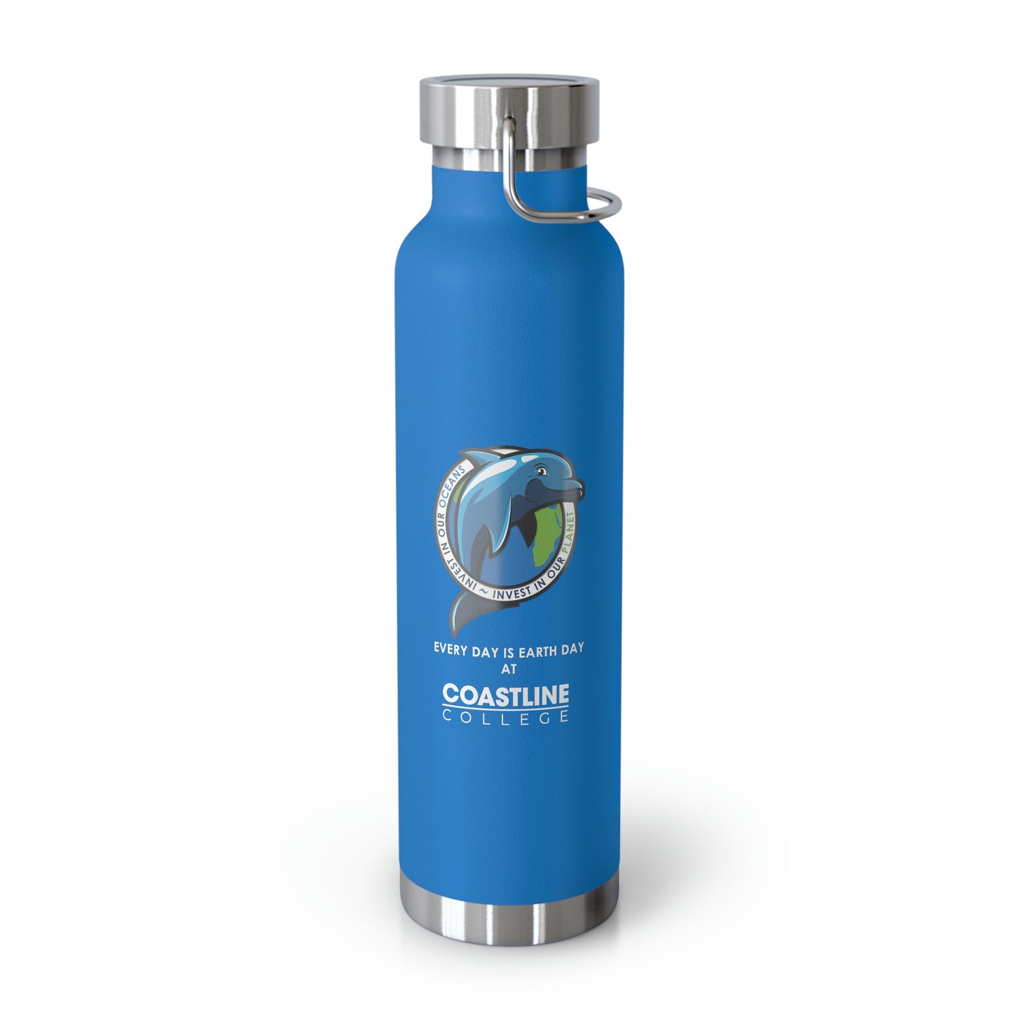 Fin Invest In Our Oceans Copper Vacuum Insulated Bottle, 22oz