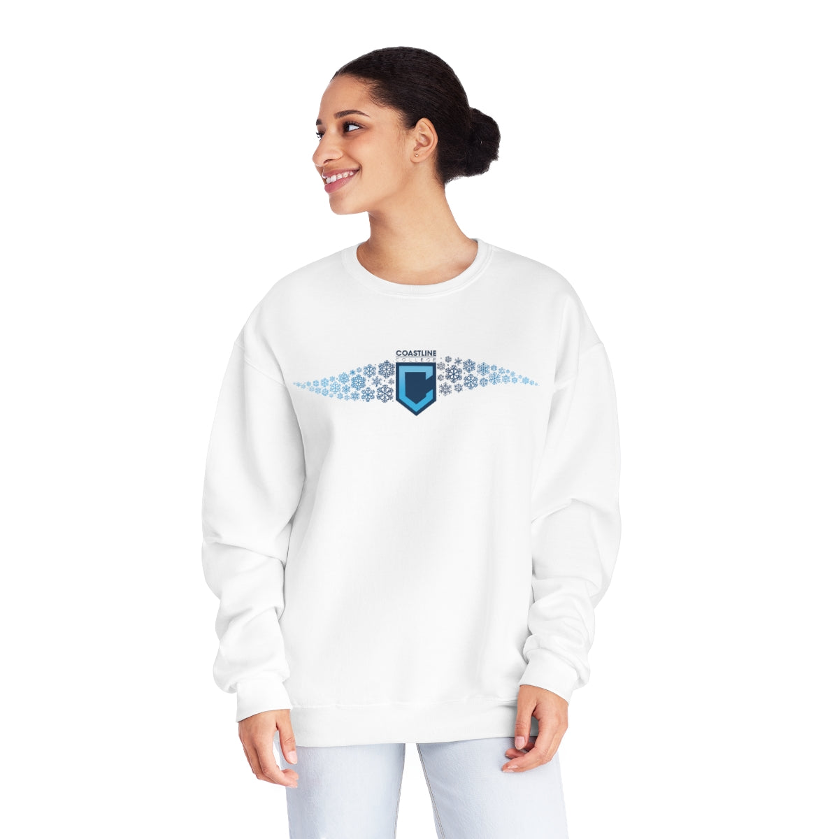 Coastline Winter Wave Unisex NuBlend® Crewneck Sweatshirt