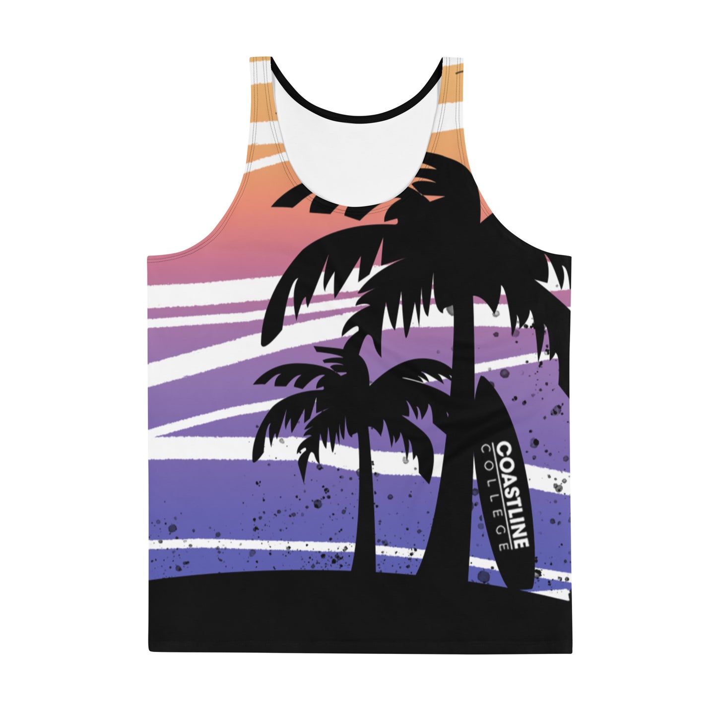 Coastline Summertime Sunset All-Over Print Unisex Tank Top