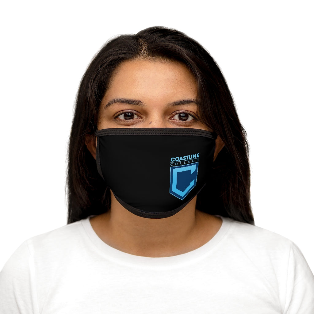 Shield Logo Mixed-Fabric Face Mask - Black