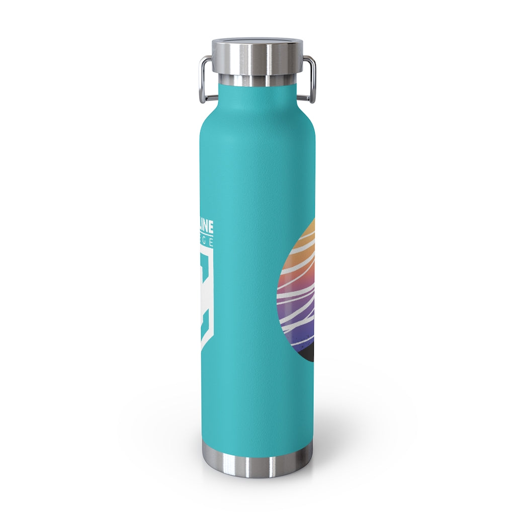 Coastline Summertime Sunset Copper Vacuum Insulated Bottle, 22oz
