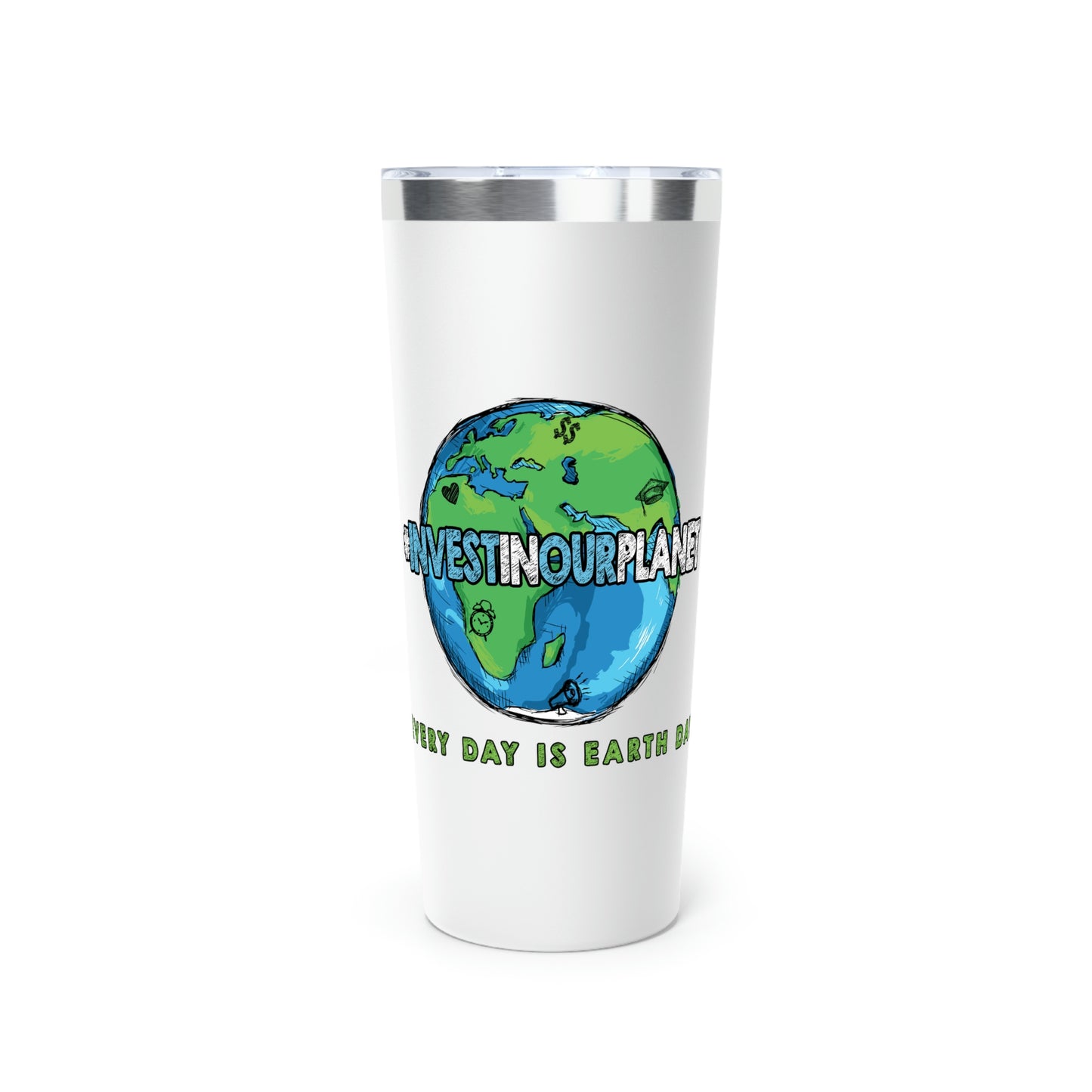 Coastline "Invest In Our Planet" Copper Vacuum Insulated Tumbler, 22oz