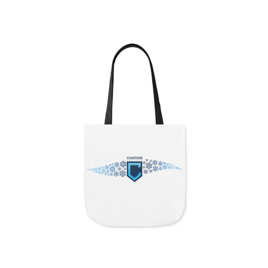 Coastline Winter Wave Polyester Canvas Tote Bag