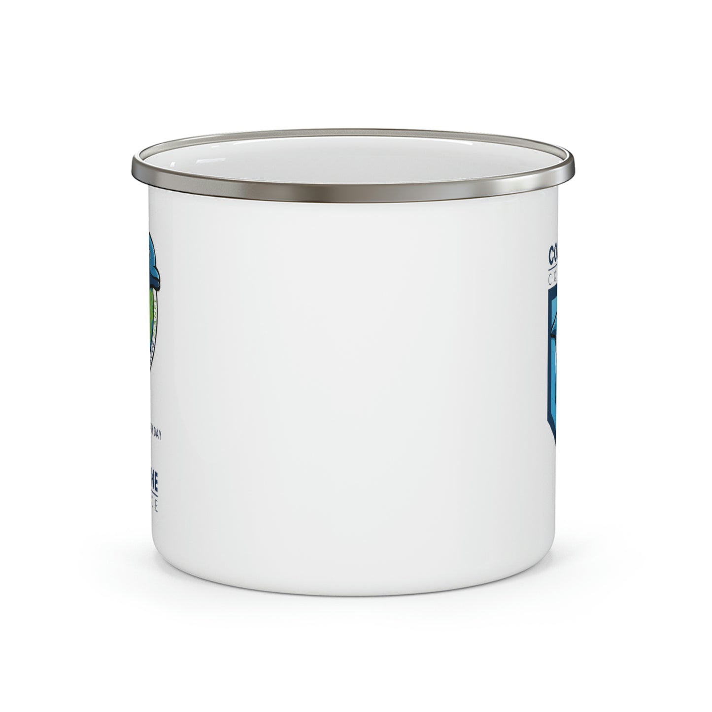 Fin Invest In Our Oceans Enamel Camping Mug