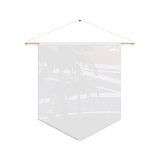 Coastline Summertime Sunset Wall Pennant