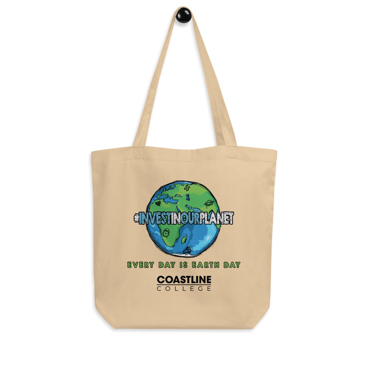 Coastline "Invest In Our Planet" Natural Eco Tote Bag