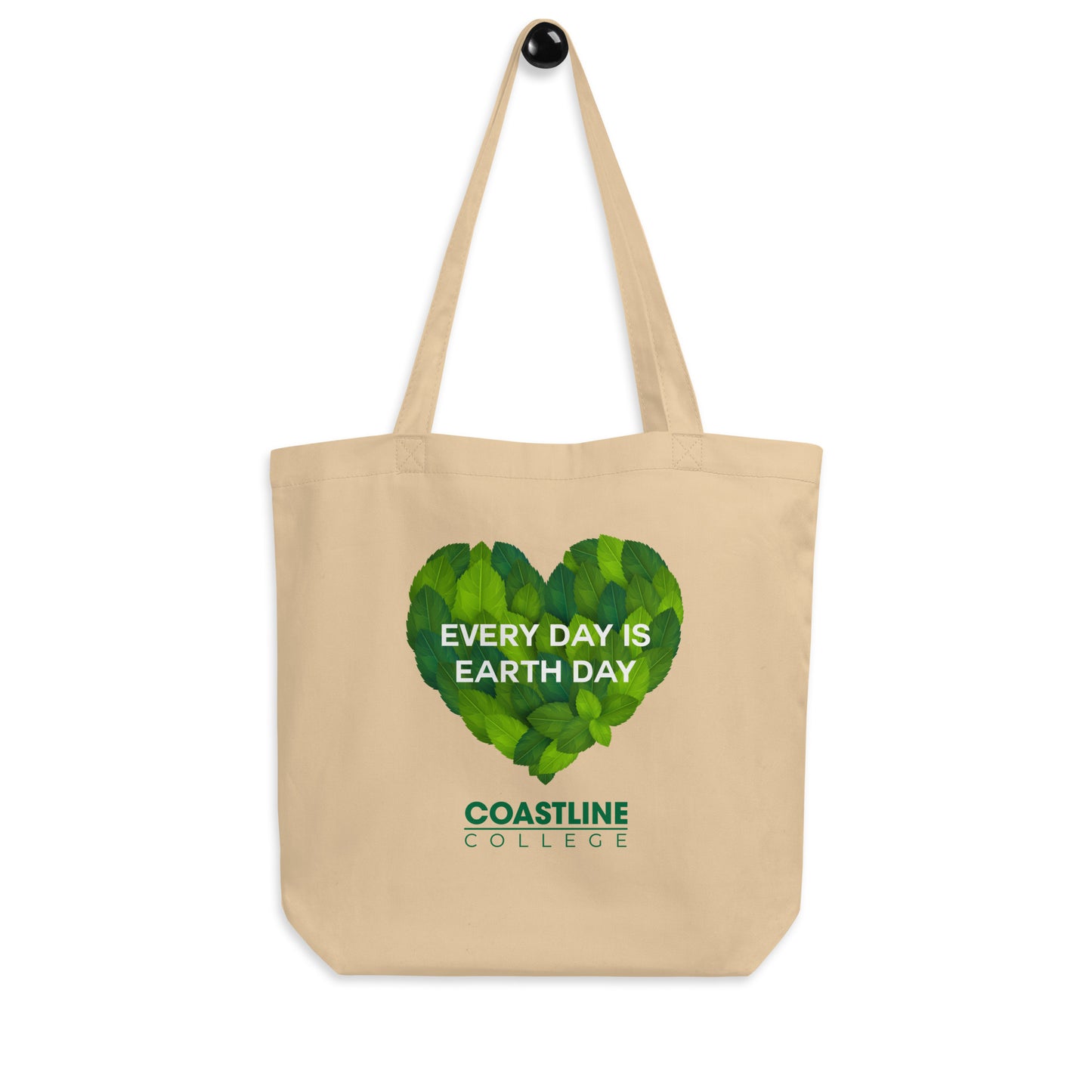 Coastline "Every Day is Earth Day" Natural Eco Tote Bag
