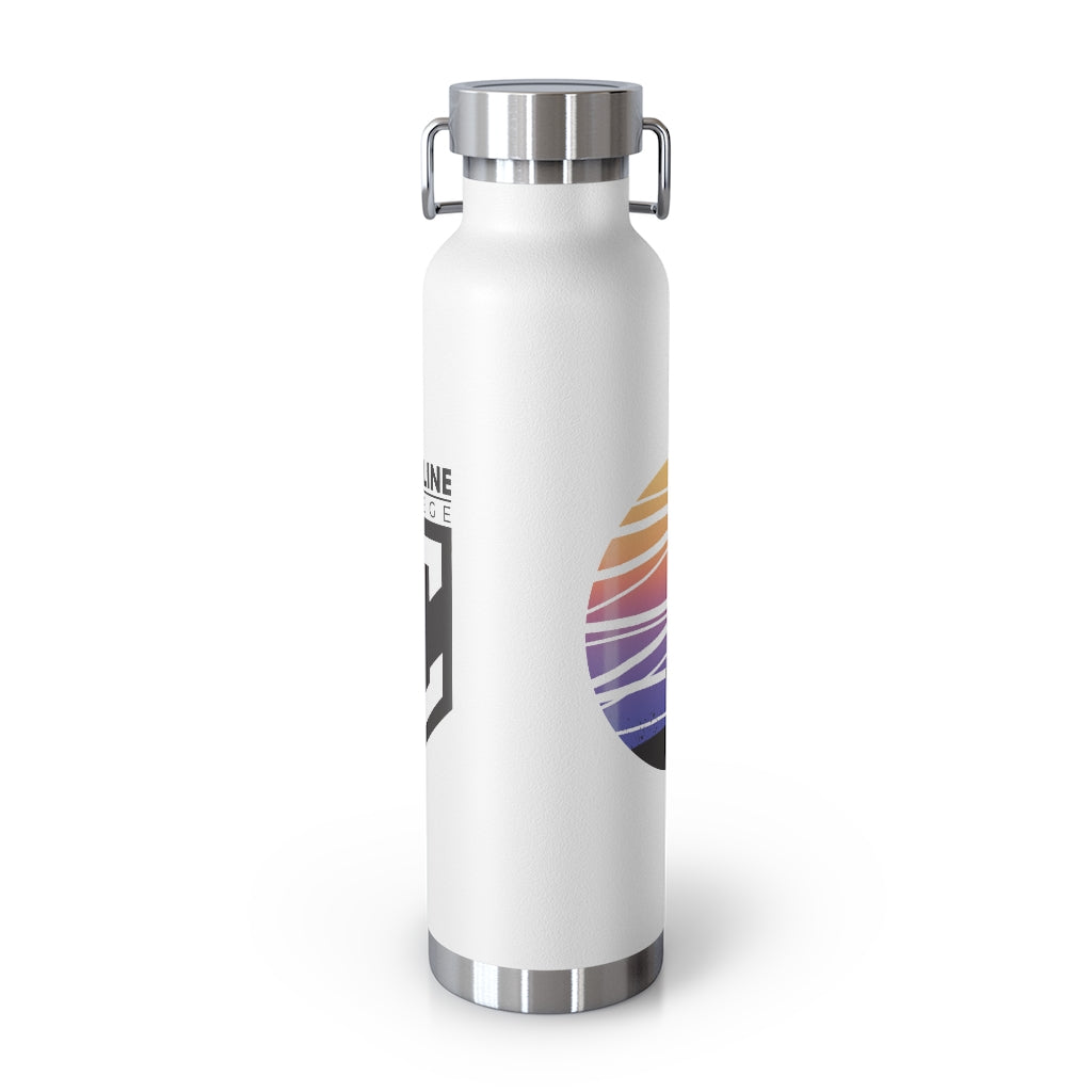 Coastline Summertime Sunset Copper Vacuum Insulated Bottle, 22oz