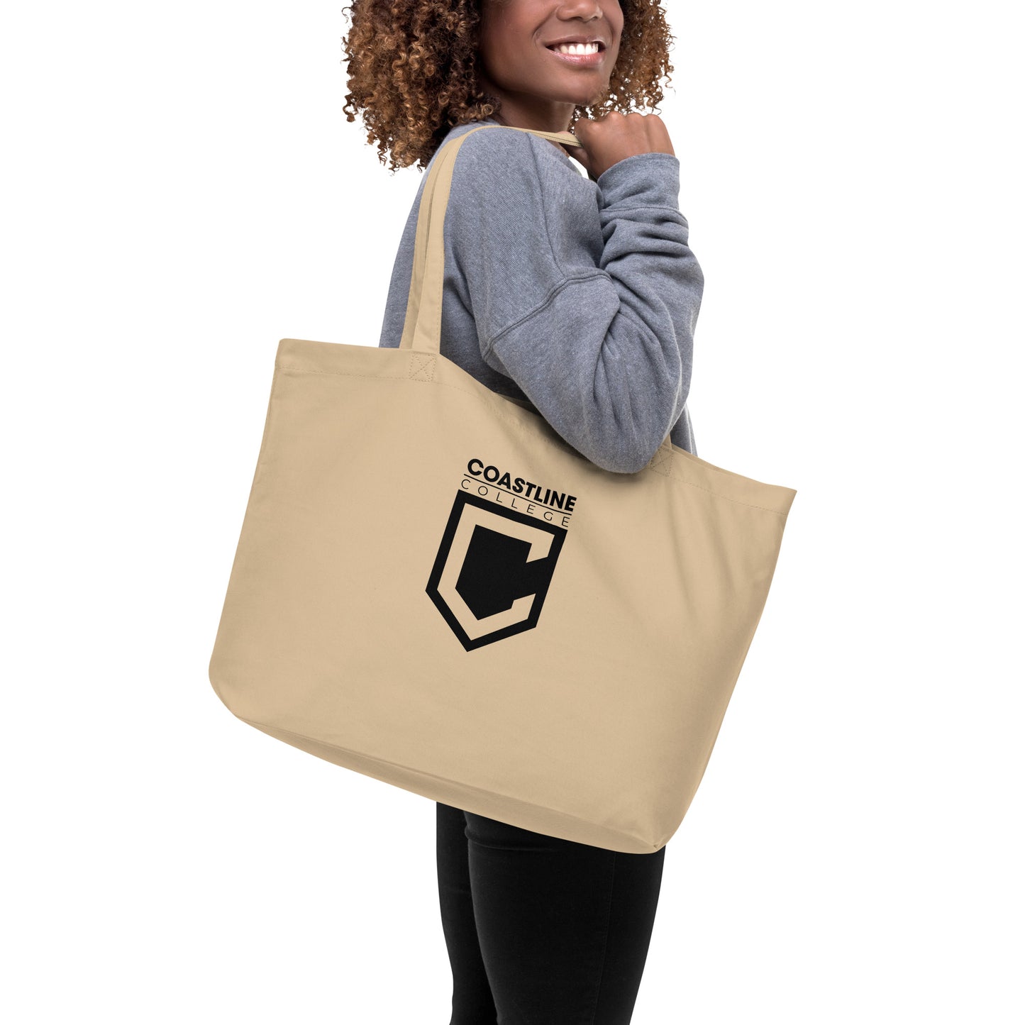 Coastline "Invest In Our Planet" Natural Large Organic Tote Bag