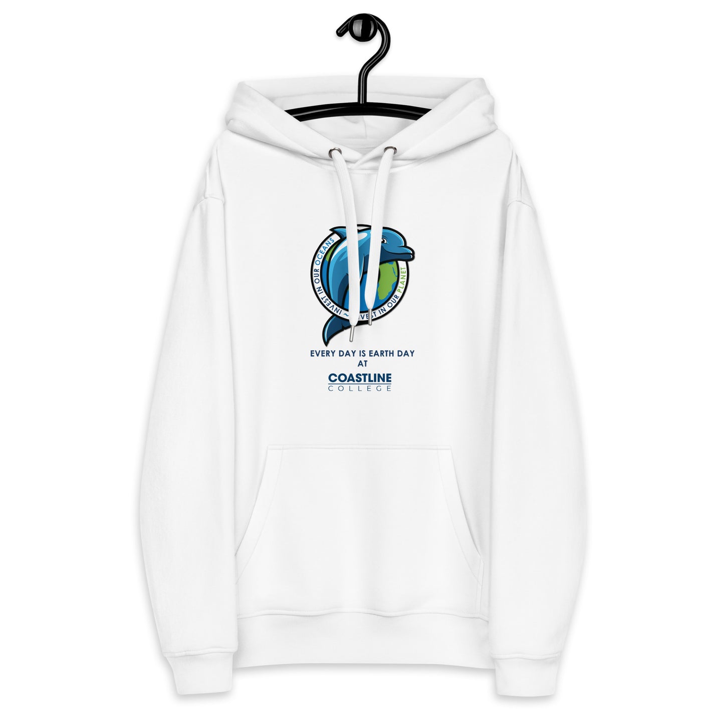 Fin Invest In Our Oceans Premium Eco Hoodie - White