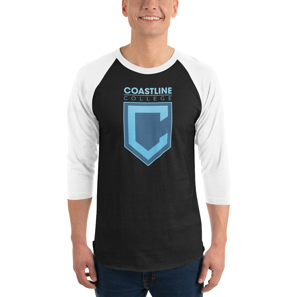 Shield Logo 3/4 Sleeve Raglan Shirt - Dark Colors