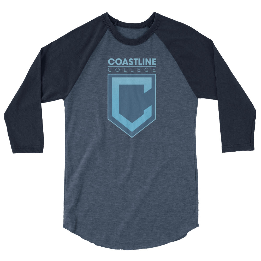 Shield Logo 3/4 Sleeve Raglan Shirt - Dark Colors